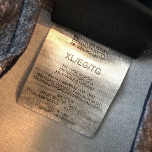 And1 Mens Navy Blue Full-Zip Track Jacket Size XL - Picture 4 of 4